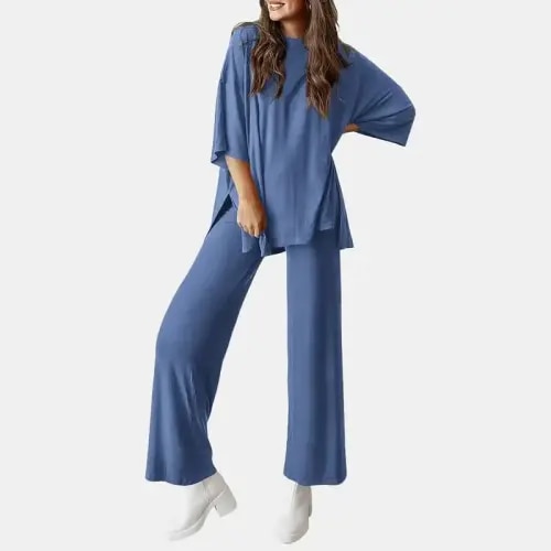 PrettyGarden Women's 2-Piece Outfits Short Sleeve Pullover Tops - TikTok Shop