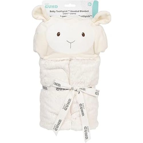 GUND Baby Lil’ Luvs Hooded Blanket, Liam Llama, Ultra Soft Plush Security Blanket for Babies and Newborns