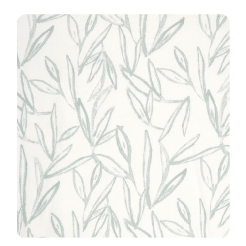 100% Cotton Baby Swaddle Green Leaves | Small | HALO US