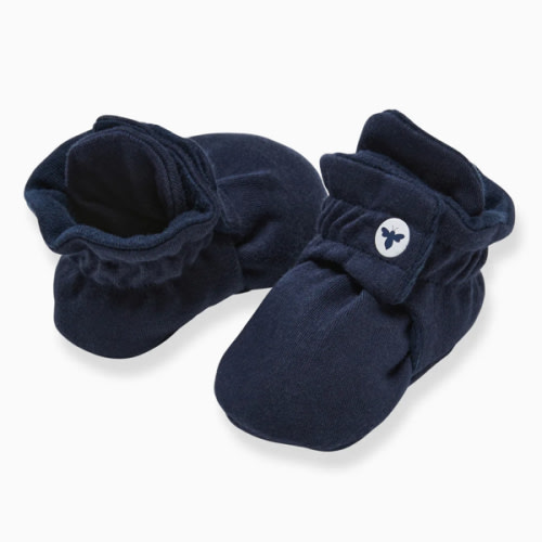 Solid Organic Cotton Baby Booties - Midnight – Burt's Bees Baby
