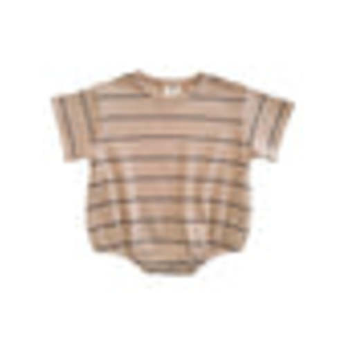 Tan/Black Stripe / Organic Ribbed T-Shirt Bubble – SpearmintLOVE