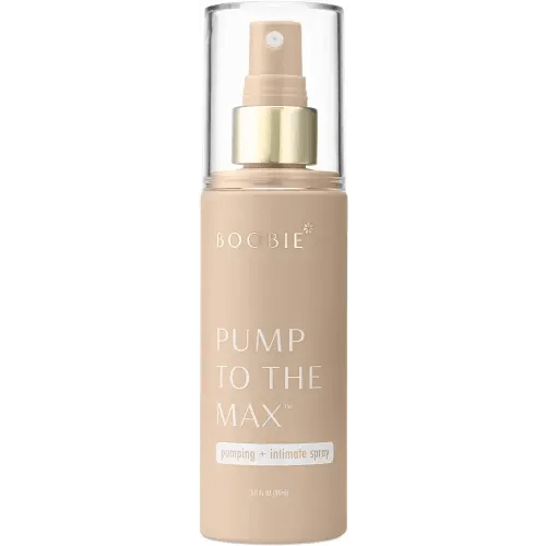 Boobie Pump to the Max Hands-free Dual-Purpose Breast Pumping & Intimate Spray | Increase Milk Supply & Ease Postpartum Discomfort During Pumping & Intimacy | Pregnancy & Beyond, 3 oz