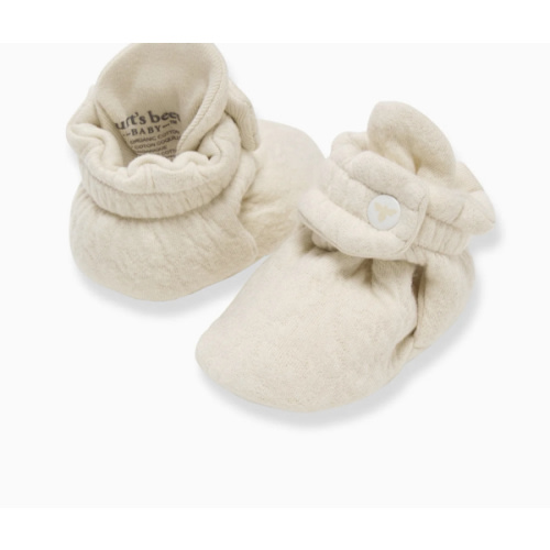 Organic Cotton Quilted Bee Baby Booties - Oat – Burt's Bees Baby