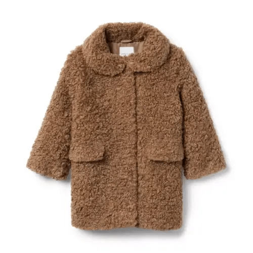 Girl Camel The Sherpa Teddy Coat by Janie and Jack