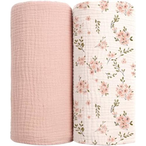 lulumoon Muslin Swaddle Blankets for Baby: 100% Cotton Receiving Blankets