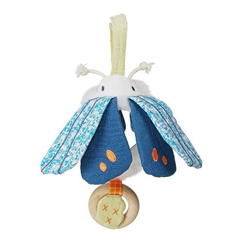 Manhattan Toy Folklore Plush Luna Moth Soft Tactile Baby Travel Toy