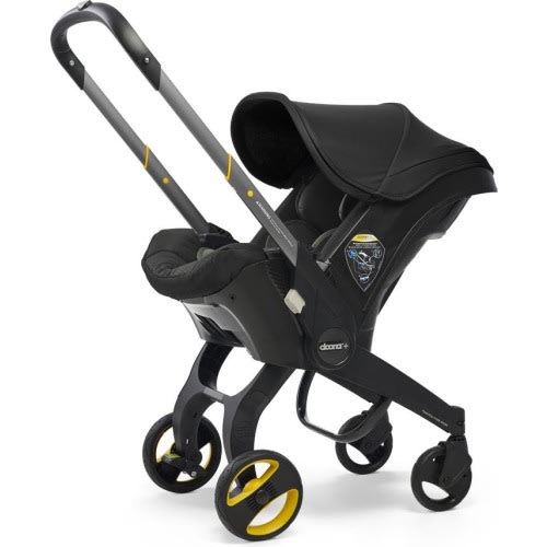 Doona Convertible Infant Car Seat/Compact Stroller System with Base, Nitro Black