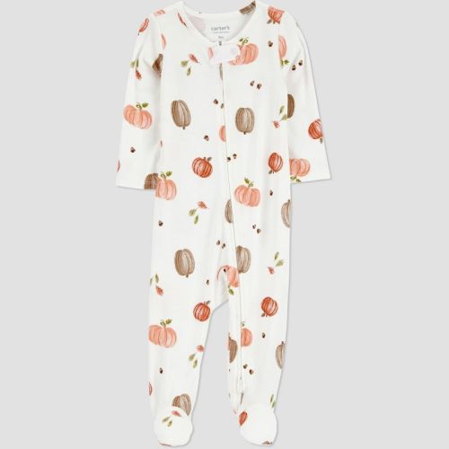 Carter's Just One You® Baby Fall Pumpkins Comfy Soft Sleep N' Play - Cream