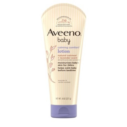 Aveeno Baby Calming Comfort Lotion With Oatmeal & Lavender Scent - 8oz