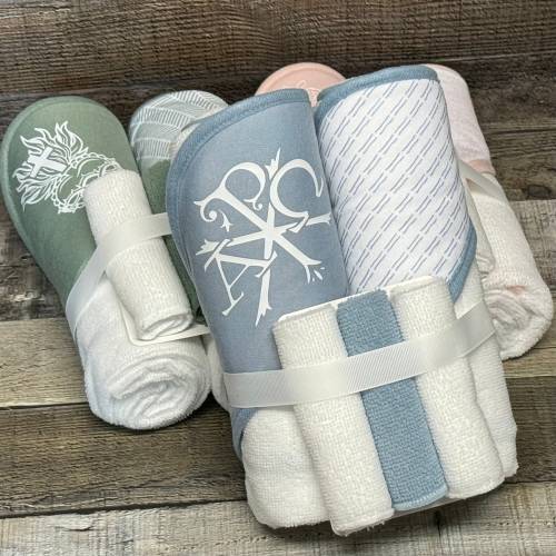 5 Piece Catholic Baby Bath Set | Baby Bath Set | Catholic Baby Gift | Catholic Baby | Catholic Gift for Baby | New Baby Gift | Baby Bath Set