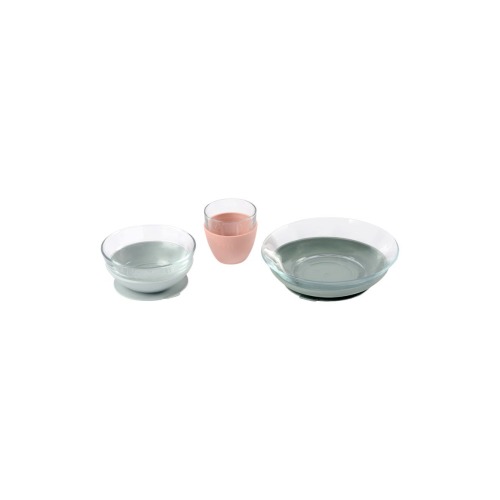 Glass Meal Set with Suction Pads