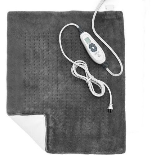 Pure Enrichment Purerelief With 6 Heat Settings And Auto Shut-off Xxl Extra Wide Heating Pad - 20"x24"- Charcoal Gray