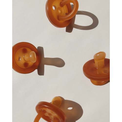 Natural Rubber Soother - Orthodontic twin pack - Reusable Case