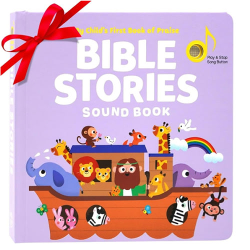 Bible Stories - Christian Sound Book, Sing Along Bible Songs | Christmas, Christening, Dedication, Baptism Gifts for Boys, Girls, Kids, Babies | Religious Toys, Interactive Music Books for Toddlers