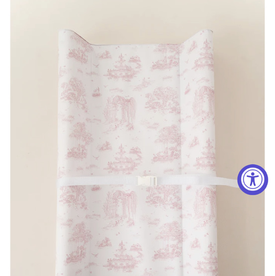 Spring Toile Pink Contour Change Pad | The Gilded Bird – The Gilded Bird US