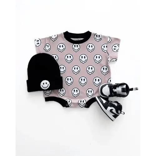 Short Sleeve Bubble Romper | Electric Drippy