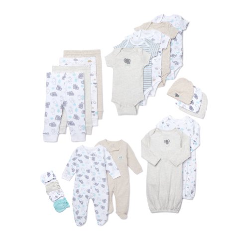 Garanimals Newborn Baby Gender Neutral Shower Gift Set, 20-Piece Set