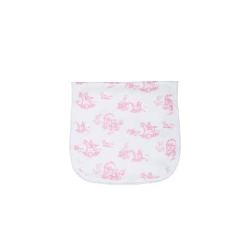 Pink Toile Burp Cloth