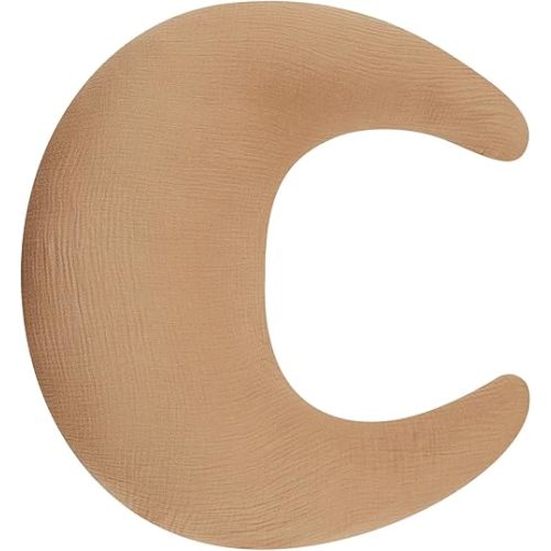 SWESEN Nursing Pillow Cover, Soft Removable Cover for Breastfeeding Pillows, Pillow Slipcover for Baby Boys and Girls, Comfortable & Breathable, Brown, Washable (Only Cover)