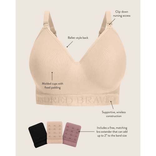 Signature Sublime® Contour Maternity & Nursing Bra | Beige - Regular, XL