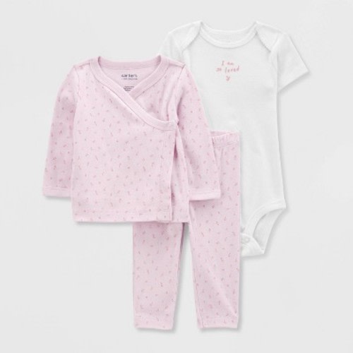 Carter's Just One You® Baby 3pc Cardigan Set - Lilac Purple