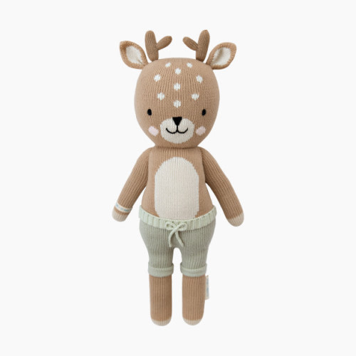 cuddle+kind Hand-Knit Doll - Elliott The Fawn, Little 13\"