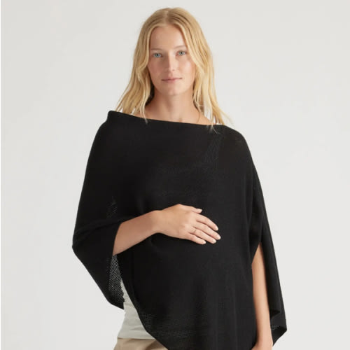 Lightweight Cotton Cashmere Nursing Shawl