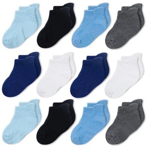 CozyWay Ankle Cotton Baby Socks - 12 Pack Stretch Baby Socks For All Day Comfort, Infant Socks, Boys Multicolor, 6-12 Months