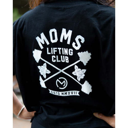 Moms Lifting Club Crop Shirt