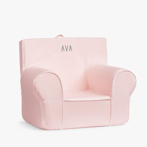 Anywhere Chair®, Pearl Twill With White Piping
