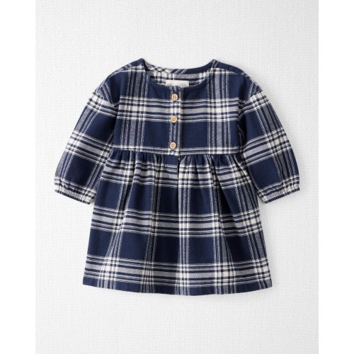 Baby Girl Organic Cotton Flannel Dress  - Little Planet | Carter's