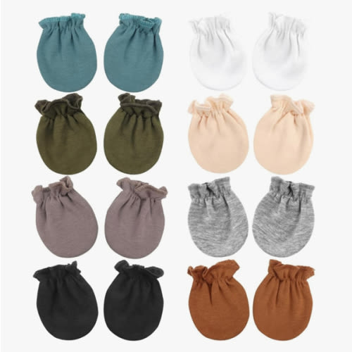 DRESHOW Neugeborenes Baby Fäustlinge Kleinkind Handschuhe Keine Kratzer Fäustlinge Baumwolle Handschuhe für 0-6 Monate : Amazon.de: Fashion