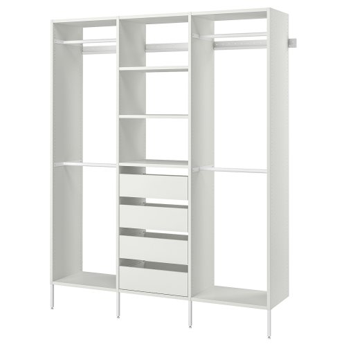 AURDAL Wardrobe combination - white 74 3/4x15 3/4x87 "