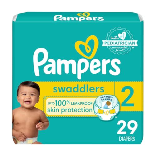 Pampers Baby Diapers - Swaddlers - Size 2, 29 Count, Ultra Absorbant Disposable Infant Diaper