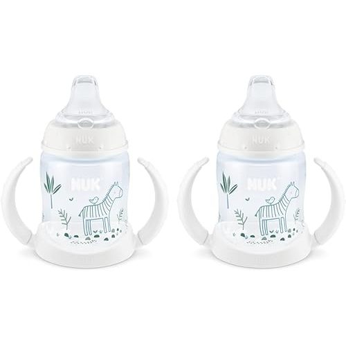 NUK Disney Learner Sippy Cup (5 Ounce (Pack of 2), Woodlands-Zebra)