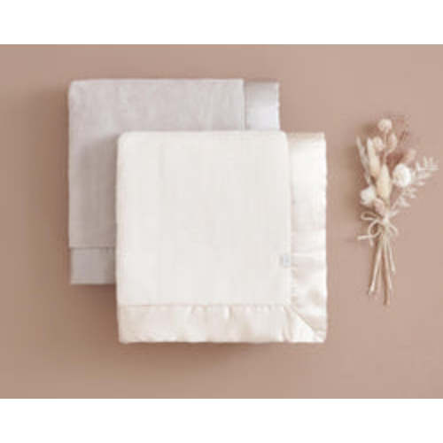 Cream Coral Fleece Baby Stroller Blanket