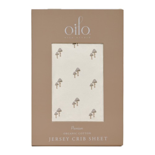 Print Organic Cotton Crib Sheet