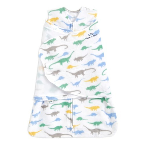 Dino Micro-Fleece Baby Swaddle | HALO