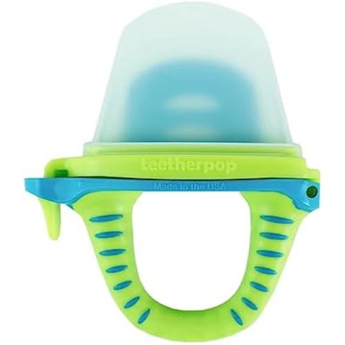 RaZbaby Baby Fruit Feeder/Food Feeder Pacifier | Infant Teething Toy  Teether 6M+, Add Baby's Favorite Frozen Fruit or Fresh Food for Teething  Relief