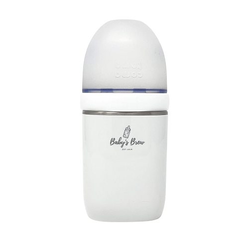 Baby's Brew Portable Bottle Warmer Pro Milk Warmer for Breastmilk or Formula Leak Proof Design White