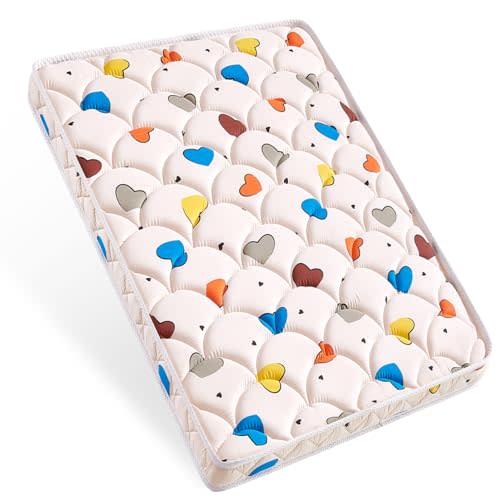 Pack and Play Mattress - 38" x 26"- Premium Cotton Fabric Playpen Mattresses, Safety Reinforced Play Yard Mattress - Fits for Graco & Baby Trend & Pamo Babe Playard, Firm Support and Comfort Foam