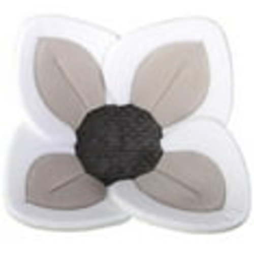 Blooming Bath Lotus - Infant Newborn Flower Baby Bath Seat, Sink Insert, Gray/Yellow