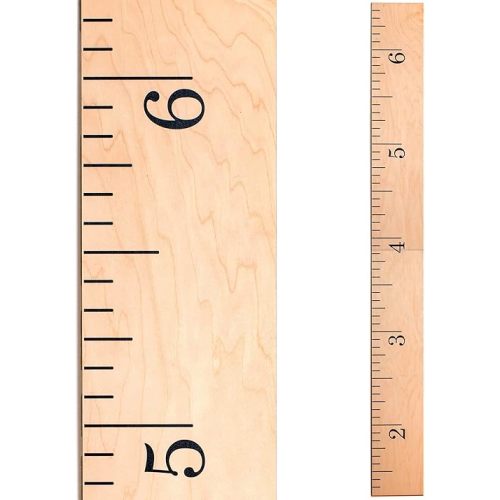 Growth Chart for Wall - Height Chart for Kids, Wooden Height Chart, Kids Height Wall Chart, Measurement for Wall, Wall Measurement for Height Kids - Naked Birch (63"x6.7")