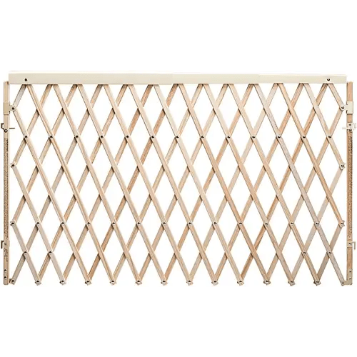 Evenflo Expansion Walk-Thru Room Divider Baby Gate, Natural Wood