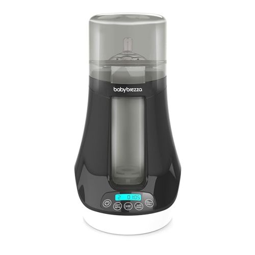 Baby Brezza Electric Baby Bottle Warmer, Breastmilk Warmer + Defroster - Only Brand with Different Temperatures for Breastmilk + Formula - Universal Fit for All Baby Bottle Sizes + Breastmilk Bags