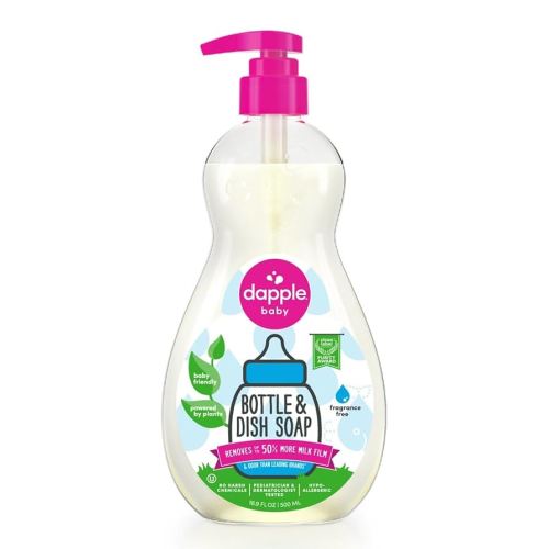Dapple Baby Bottle & Dish Soap, Hypoallergenic Dish Soap for Baby Bottles, Powered by Plants, Fresh Citrus, 16.9 Fl Oz (Pack of 1)
