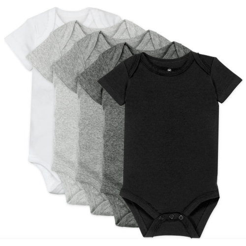 5-Pack Organic Cotton Short Sleeve Bodysuits | Honest Baby Clothing