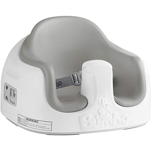 Bumbo Baby Toddler Adjustable 3 in 1 Multi Seat High Chair and Booster Seat with Removable Tray and Buckle Strap for Toddlers 1 to 3, Cool Gray