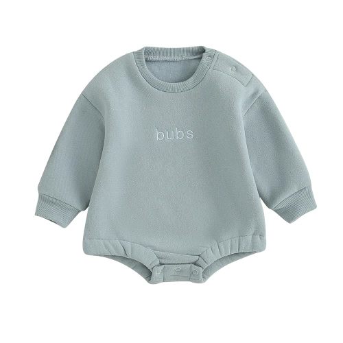 VISGOGO Newborn Infant Baby Boy Girls Oversized Romper Little Dude Sweater Onesie Coming Home Outfit Neutral Clothes