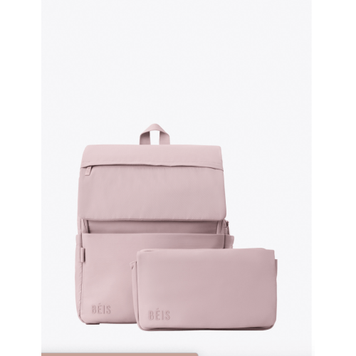 BÉIS 'The Ultimate Diaper Backpack' in Atlas Pink - Best Pink Backpack Diaper Bag